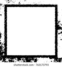 Frame vector black and white grunge