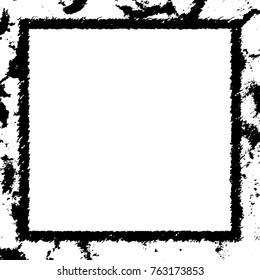 Frame vector black and white grunge