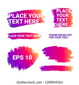 frame vector brush ink for your text and design elements