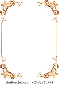 Decoración del vector del marco, decoración de la caligrafía, decoración del vector de la certificación, 
