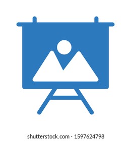 frame vector glyph color icon 