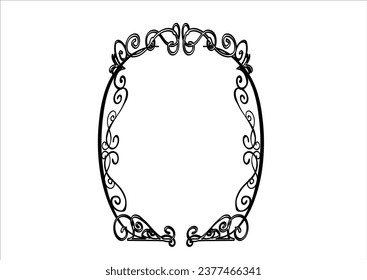 frame vector hand drawn design vector 