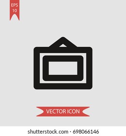 Frame vector icon, illustration symbol