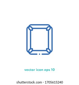 Frame vector icon illustration. Ui/Ux. Premium quality.