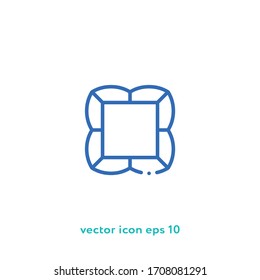 Frame vector icon illustration. Ui/Ux. Premium quality.