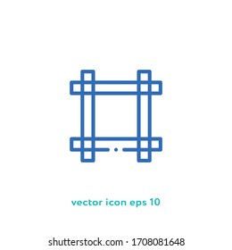 Frame vector icon illustration. Ui/Ux. Premium quality.
