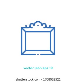 Frame vector icon illustration. Ui/Ux. Premium quality.
