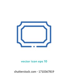 Frame vector icon illustration. Ui/Ux. Premium quality.