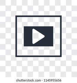 Frame vector icon isolated on transparent background, Frame logo concept
