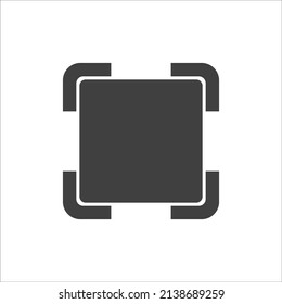 icono del vector de marco en fondo blanco. EPS 10