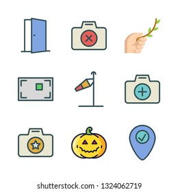 frame vector icon set
