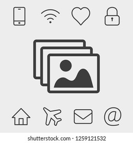 Frame vector icon web