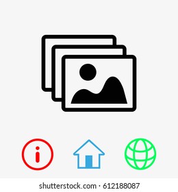 Frame vector icon web