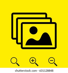 Frame vector icon web