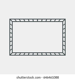 Frame vector illustration cut art