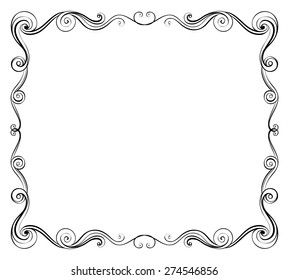 Frame. Vector image. Vintage element