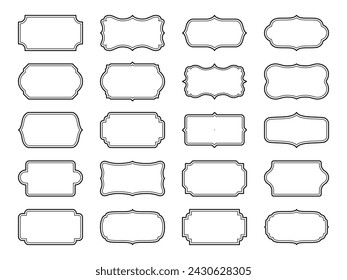 Frame vector images editable. Border vector.