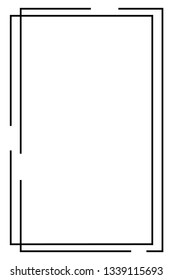 frame vector line. background