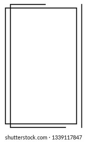 frame vector line. background