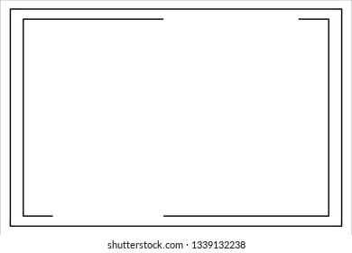 frame vector line. background