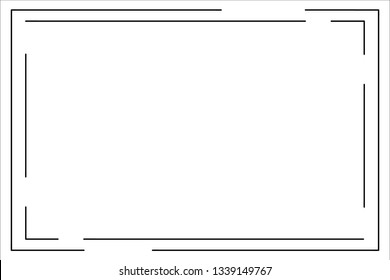 frame vector line. background