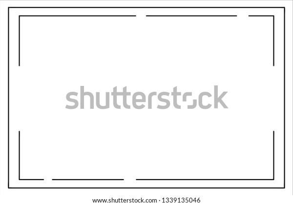 Frame Vector Line Background Stock Vector (Royalty Free) 1339135046 ...