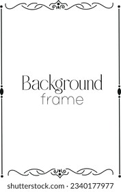 frame in vector for pattern cards and invitations, banners or books