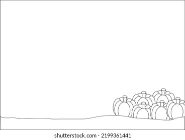 frame and vector pumpkin