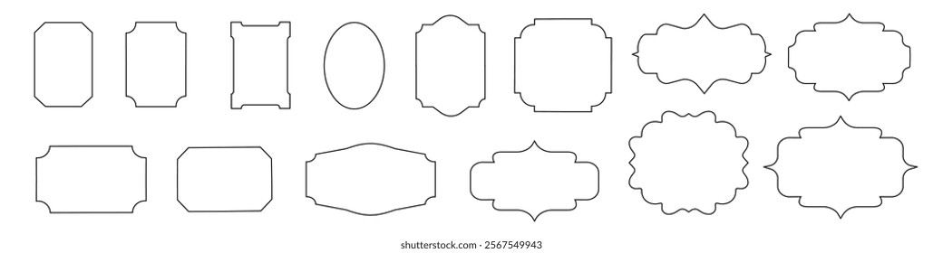 Frame vector set. Picture frame
