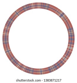 Frame vector vintage pattern design. Tartan plaid texture. Isolated on white background. Template for collage art in retro style.