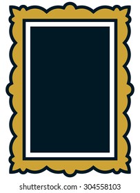Frame vector vintage picture framed