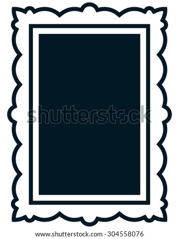 Frame vector vintage picture framed