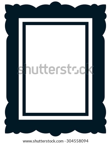 Frame vector vintage picture framed