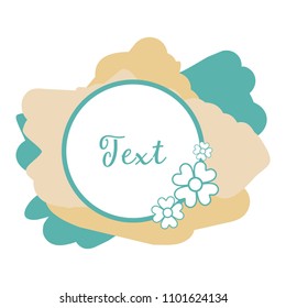 frame of vector watercolor textures