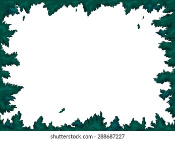 Frame. vegetal. vector
