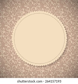 Frame in Vintage Background. Vector Illustration. EPS10
