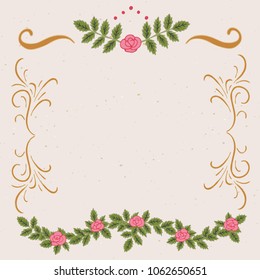 Frame vintage decor