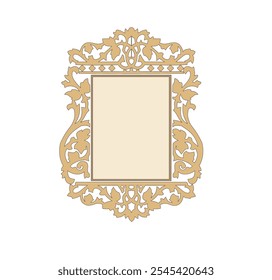 FRAME VINTAGE GOLD ILLUSTRATION ROYAL CREST