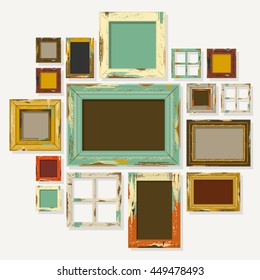 Frame Vintage Isolated Vector