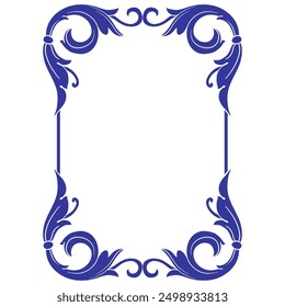 Frame Vintage Ornament. Border Luxury Element Suitable for wedding invitation cards label.
