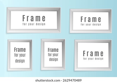 Frame with vintage ornament and retro corner design in elegant outline style showing blank vector border layout for document template certificate or greeting label in victorian wedding element

