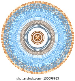 Frame with vintage ornament (vector)