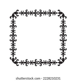 Frame, in vintage style with elements of ornament, Vector illustration eps 10, Art.	