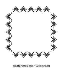 Frame, in vintage style with elements of ornament, Vector illustration eps 10, Art.	