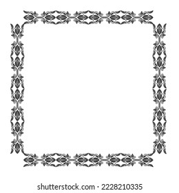 Frame, in vintage style with elements of ornament, Vector illustration eps 10, Art.	