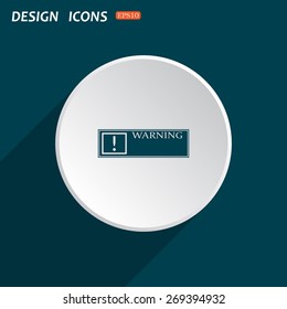 Frame warnings, important information security. icon. vector design