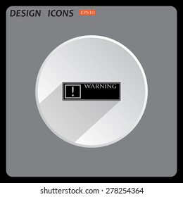 Frame warnings, important information security. icon. vector design