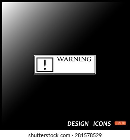 Frame warnings, important information security. icon. vector design