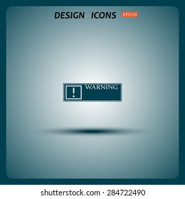 Frame warnings, important information security. icon. vector design