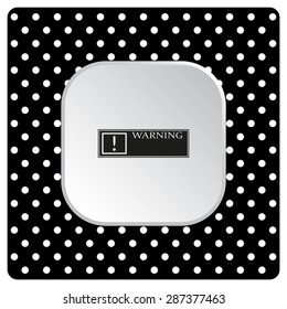 Frame warnings, important information security. icon. vector design